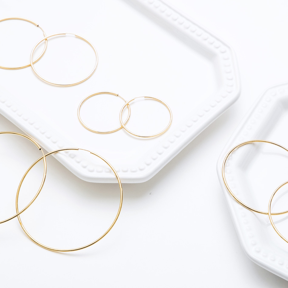 フープピアス直径による印象の違い